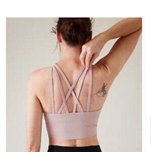 Athleta Conscious Strappy Crop Bra A-C.